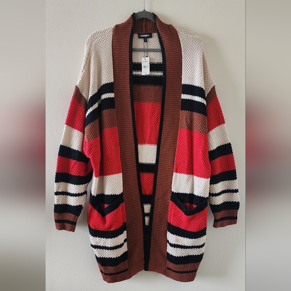 Express XL stripped knit sweater